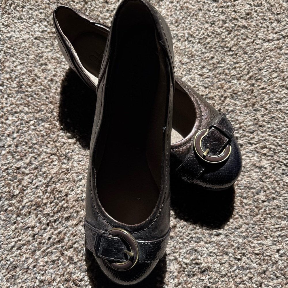 Bronze Coach Flats